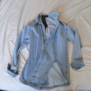 Lioness Light Denim Shirt NWT